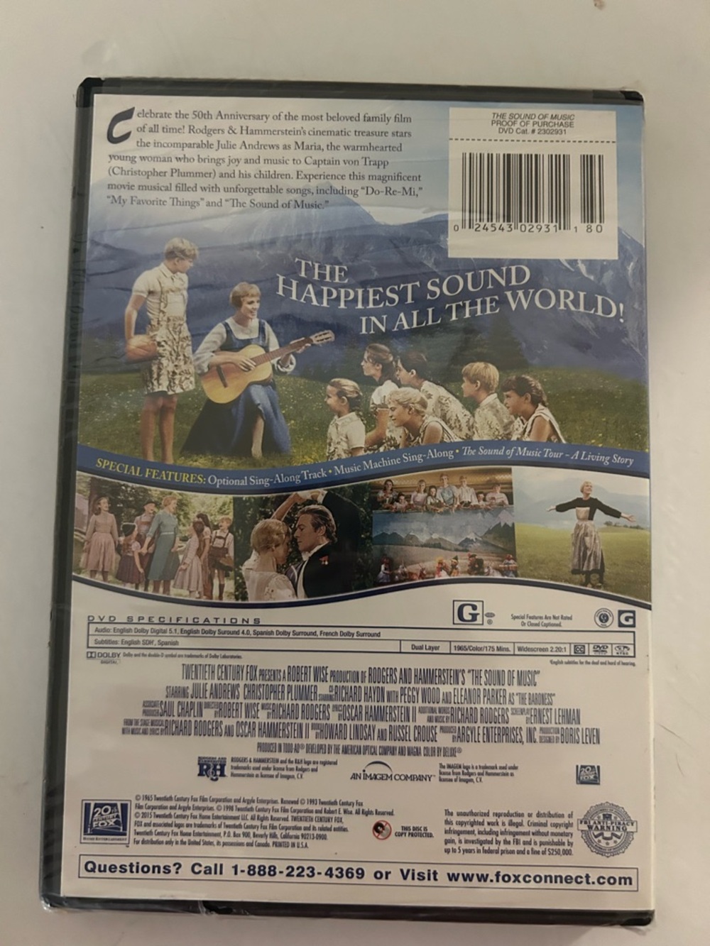 The Sound of Music (50th Anniversary) [New DVD] Anniversary Ed, Dolby, Digital - Picture 2 of 2